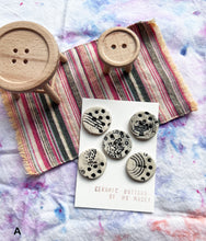 Buttons - Ceramic Handmade - Various Options (2025 Feb)