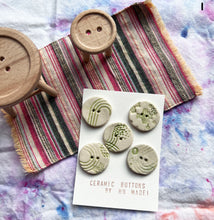 Buttons - Ceramic Handmade - Various Options (2025 Feb)