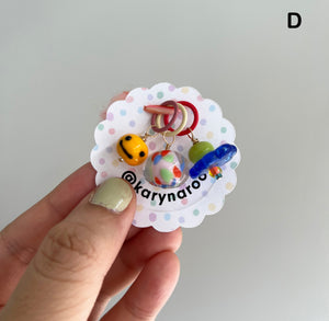 Stitch Markers - Karyn Lao x Hu Made - Set of 3