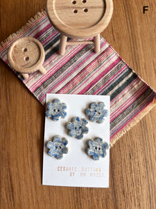 Buttons - Ceramic Handmade - Various Options (2025 May)
