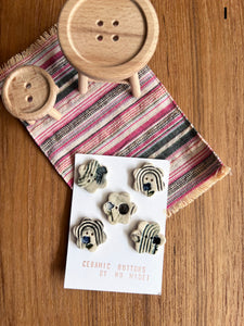 Buttons - Ceramic Handmade - Various Options (2025 May)