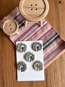 Buttons - Ceramic Handmade - Various Options (2025 May)
