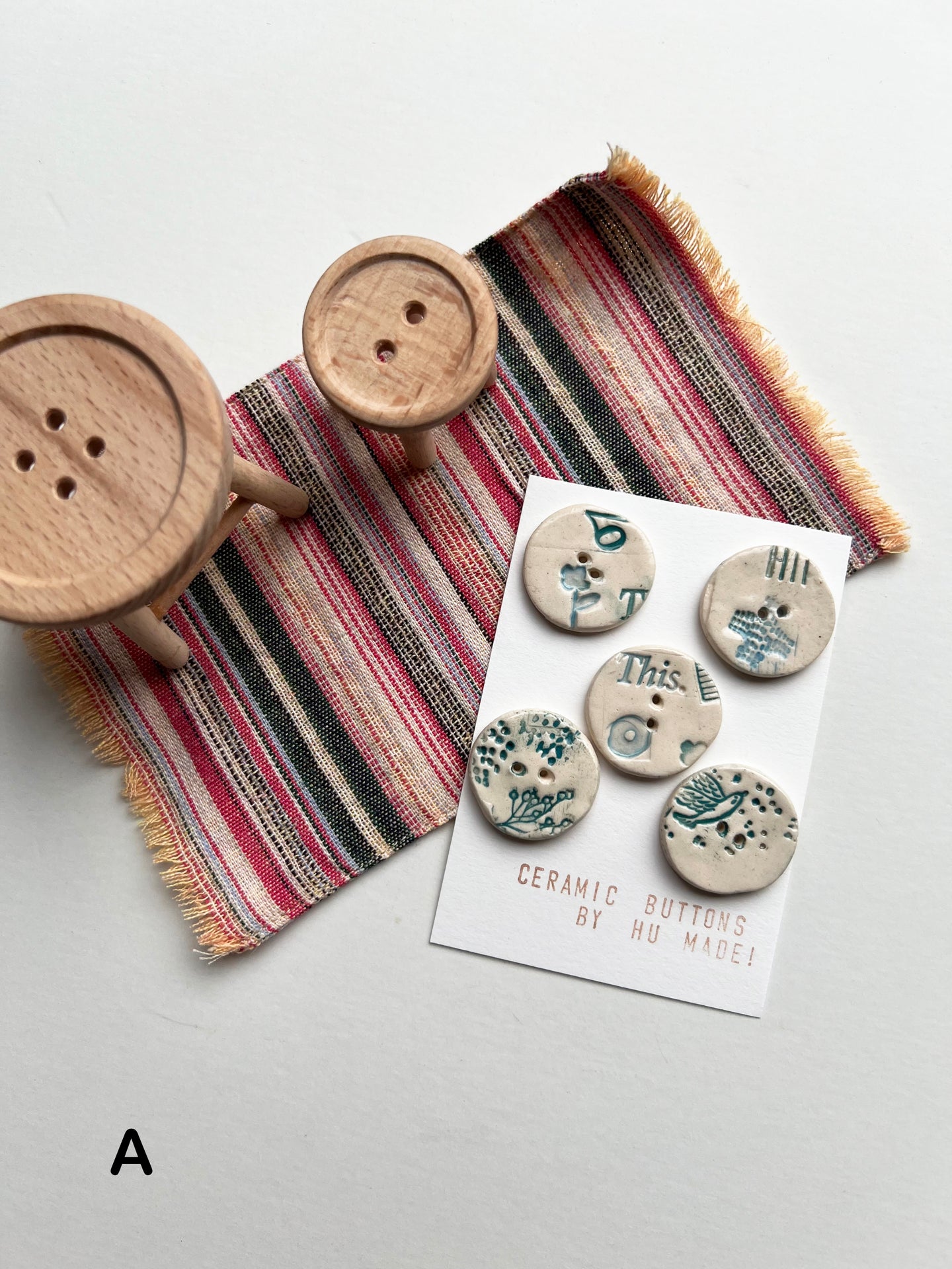 Buttons - Ceramic Handmade - Dear Diary