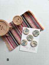 Buttons - Ceramic Handmade - Dear Diary