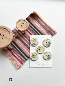 Buttons - Ceramic Handmade - Dots n Spots