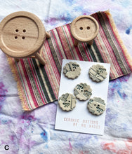 Buttons - Ceramic Handmade - Various Options (2025 Feb)