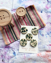 Buttons - Ceramic Handmade - Various Options (2025 Feb)