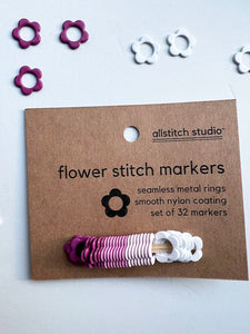 Flower Stitch Markers - Cherry Blossom